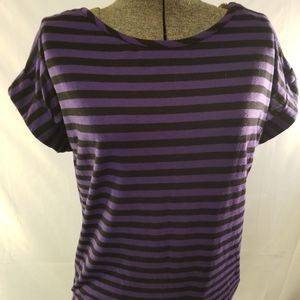Purple Emo/ Gothic Striped Shirt FINAL PRICE